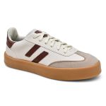 Tênis Feminino Casual Lauren Branco e Bordô