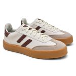 Tênis Feminino Casual Lauren Branco e Bordô