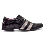 Sapato Social Hilbert Preto Prata
