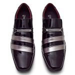 Sapato Social Hilbert Preto Prata