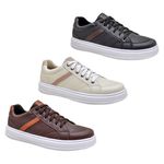 KIT 3 PARES - Sapato Casual Maxxy