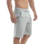 Kit 2 Bermudas Masculinas Shorts Moletinho Black Beast – Cinza Claro Chumbo