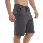 Kit 2 Bermudas Masculinas Shorts Moletinho Black Beast – Chumbo Preto