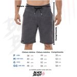 Kit 2 Bermudas Masculinas Shorts Moletinho Black Beast – Cinza Claro Chumbo