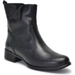 Bota Feminina Couro Bovino Cano Curto Montaria 2150/01 Preto