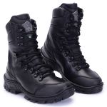 coturno militar Attack sentinel em couro com bico em tpu pvc 
