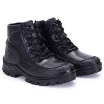 Coturno militar Borzeguim Extremo Em Couro Bota Cano Baixo 