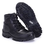 Coturno militar Borzeguim Extremo Em Couro Bota Cano Baixo 