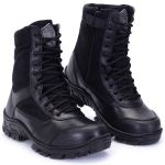 COTURNO EXERCITO SENTINEL EM COURO E COM ZIPER E BIQUEIRA DE TPU PVC 