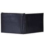 carteira em couro slim preto furadinho