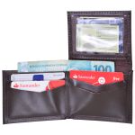 carteira em couro slim marrom