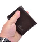 carteira em couro slim marrom