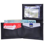 carteira em couro slim preto