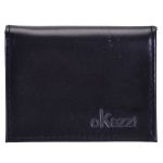 carteira em couro slim preto