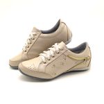 Tenis Feminino Casual Tipo Tenis Com Amortecedor 219/03 Creme