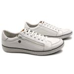 Sapatenis Masculino Casual Masculino De Couro Bmbrasil Sapatenis 608/12 Branco