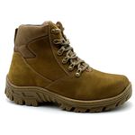 Coturno Militar Bota Borzeguim Cano Baixo 5185/04 Nobuck Palha