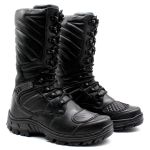 Coturno Choque Tático Moto Bmbrasil 5190/01 Preto