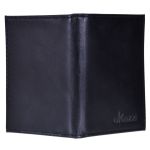 Porta documento em couro preto