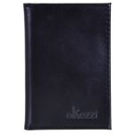 Porta documento em couro preto