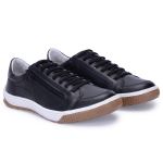 Sapatenis Masculino Casual Masculino De Couro Bmbrasil Sapatenis 608/04 Preto