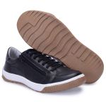 Sapatenis Masculino Casual Masculino De Couro Bmbrasil Sapatenis 608/04 Preto