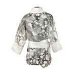 Kimono Tule Rendado O Dragão nos Jardins Suspensos Branco