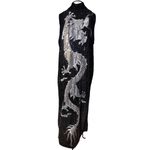 Kimono Veludo com Paetê All Black "Stars"