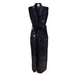 Kimono Veludo com Paetê All Black "Stars"