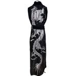 Kimono Veludo com Paetê All Black "Stars"