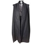 Colete Yin Linho Preto Dragão Imperial Ouro