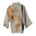 Kimono Yang Tweed Mochaccino Canela Coleção Terras Abraço do Dragão Cobre