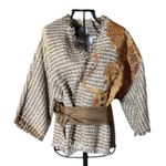Kimono Yang Tweed Mochaccino Canela Coleção Terras Abraço do Dragão Cobre