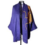 Kimono Oversize Yang Linho Violeta Abraço do Dragão Cobre 