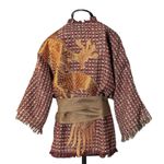 Kimono Yang Tweed Terracota Coleção Terras Abraço do Dragão Cobre