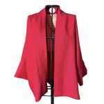 Kimono Yang Linho Vermelho Dragão Gênesis