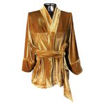 Kimono Jin Veludo Caramelo Dragão Folk1 