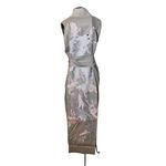 Kimono Yin Linho Fendi Dragão Prata-Rosê