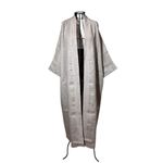 Kimono Yin-Yang Linho Fendi Dragão Gigante Prata