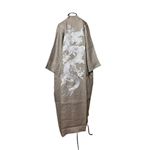 Kimono Yin-Yang Linho Fendi Dragão Gigante Prata