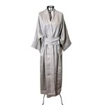 Kimono Yin-Yang Linho Fendi Dragão Gigante Prata