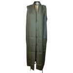 Kimono Yin Linho Verde-Militar Dragão Ouro