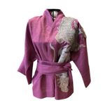 Kimono Yang Linho Pitaya Abraço Do Dragão Prata