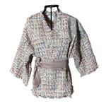 Kimono Yang Tweed Confeitaria Abraço do Dragão Prata