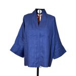 Kimono Yang Linho Denim2 Dragão Folk1 Aqua