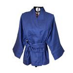 Kimono Yang Linho Denim2 Dragão Folk1 Aqua