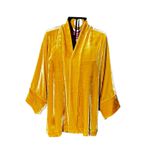 Kimono Jin Veludo Amarelo-Ouro Dragão Folk1