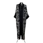Kimono Viscose O Dragão e as Galáxias Via Láctea Dragão Gênesis Preto