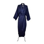 Kimono Yin-Yang Linho Azul-Marinho Dragão Gigante Cobre