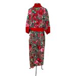 Kimono O Dragão nos Jardins Suspensos Tule Rendado Roseira